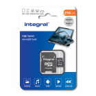 Integral Micro SDXC kaart met adapter | Integral | 256 GB (Class 10) INMSDX256G-100V30 K170302156 - 2