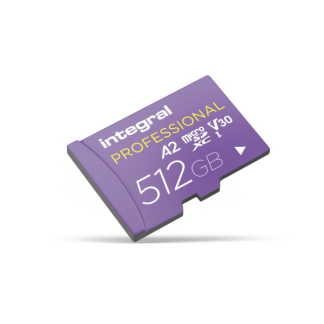 Integral Micro SDXC kaart met adapter | Integral | 512 GB (Class 10) INMSDX512G-180/150V30 K170302157 - 1