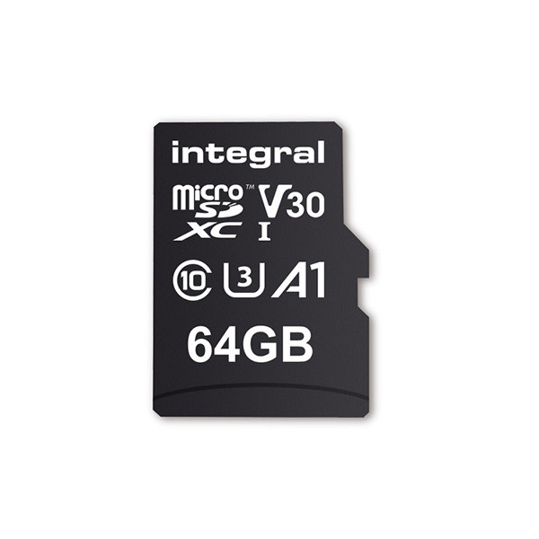 Integral Micro SDXC kaart met adapter | Integral | 64 GB (Class 10) INMSDX64G-100V30 K170302154 - 1