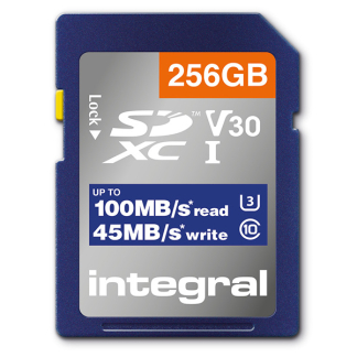Integral SDXC kaart | Integral | 256 GB (Class 10) INSDX256G-100V30 K170302151 - 1