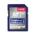 Integral SDXC kaart | Integral | 64 GB (Class 10) INSDX64G-100V30 K170302149 - 1