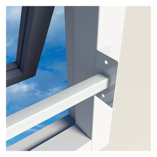 Intersteel Barrièrestang  | Secu | 60 – 110 cm (SKG**, PKVW, Binnen draaiend, Wit) 2010.356.011 K010809918 - 4