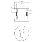 Intersteel Cilinderrozet | Intersteel (Aluminium, Zwart) 0023.010017 K010809807 - 2