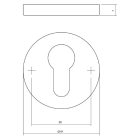 Intersteel Cilinderrozet | Intersteel (Messing, Nikkel) 0019.318617 K010809598 - 2