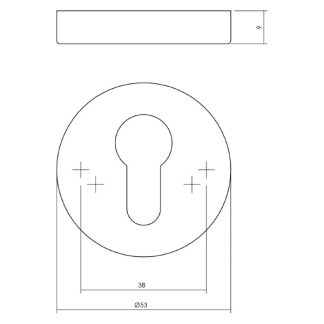 Intersteel Cilinderrozet | Intersteel (Rond) 0023.341017 K010808059 - 