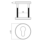 Intersteel Cilinderrozet | Intersteel (Rond, RVS, Brons) 1343102087 K010809969 - 2