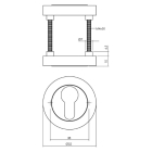 Intersteel Cilinderrozet | Intersteel (Zamak, Chroom, Set) 0016.347687 K010809839 - 2