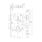 Intersteel Cilinderslot | Intersteel | 55 mm (Geborsteld RVS) 0094.954229 K010808039 - 3