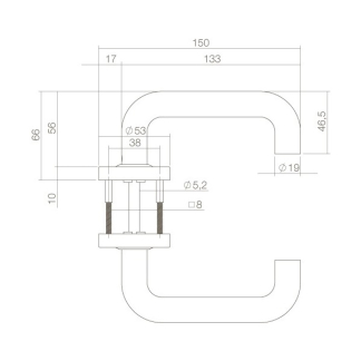 Intersteel Deurklink | Intersteel | Bern (RVS, Zwart) 0023.057302 K010808004 - 