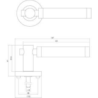 Intersteel Deurklink | Intersteel | Birgit (Zamak, Chroom) 0016.169802 K010809561 - 