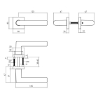 Intersteel Deurklink | Intersteel | Broome (Aluminium, Zwart) 0023.005802 K010809105 - 4