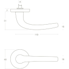 Intersteel Deurklink | Intersteel | Cosmos (Messing) 0013.019402 K010809527 - 3