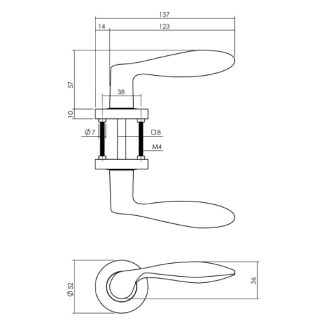 Intersteel Deurklink | Intersteel | George (Zamak, Antraciet) 0029.169502 K010809610 - 