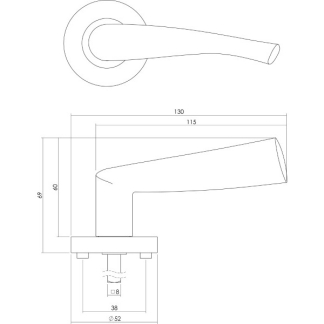 Intersteel Deurklink | Intersteel | Giussy (Zamak, Chroom) 0016.168702 K010809557 - 