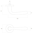 Intersteel Deurklink | Intersteel | Jupiter (Messing) 0013.019502 K010809528 - 3