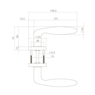 Intersteel Deurklink | Intersteel | Jupiter (RVS, Zwart) 0023.058702 K010808006 - 