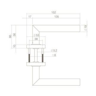 Intersteel Deurklink | Intersteel | Jura (RVS, Zwart) 0023.058302 K010808005 - 