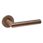 Deurklink | Intersteel | Q01 (Rond rozet, Messing)