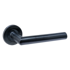 Intersteel Deurklink | Intersteel | Q01 (Rond rozet, RVS, Zwart) 1323102102 K010809976 - 1