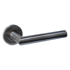 Intersteel Deurklink | Intersteel | Q 01 (Rond rozet, RVS, Antraciet) 1329102102 K010809981 - 1