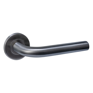Intersteel Deurklink | Intersteel | Q 02 (Rond rozet, RVS, Antraciet) 1329102202 K010809982 - 1