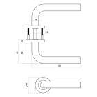 Intersteel Deurklink | Intersteel | Q 02 (Rond rozet, RVS, Zwart) 1323102202 K010809977 - 2