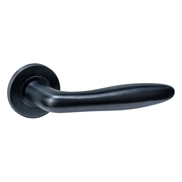Intersteel Deurklink | Intersteel | Q 03 (Rond rozet, RVS, Zwart) 1323102302 K010809978 - 1
