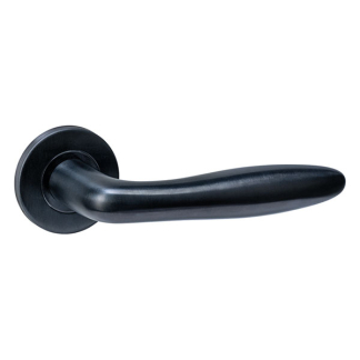 Intersteel Deurklink | Intersteel | Q 03 (Rond rozet, RVS, Zwart) 1323102302 K010809978 - 1