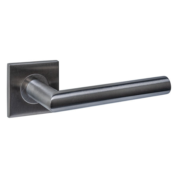 Intersteel Deurklink | Intersteel | Q 04 (Vierkant rozet, RVS, Antraciet) 1329103402 K010809984 - 1