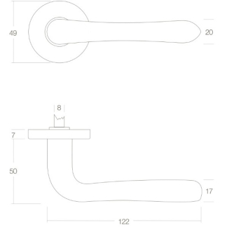 Intersteel Deurklink | Intersteel | Saturnus (Messing) 0013.019802 K010809534 - 