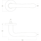 Intersteel Deurklink | Intersteel | Saturnus (Messing) 0013.019802 K010809534 - 4