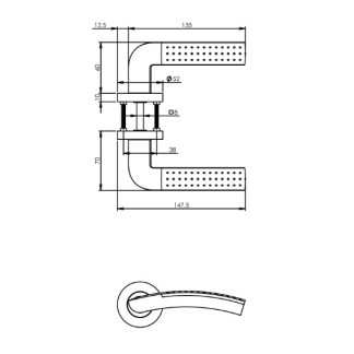 Intersteel Deurklink | Intersteel | Sharon (Zamak, Chroom) 0016.168802 K010809558 - 