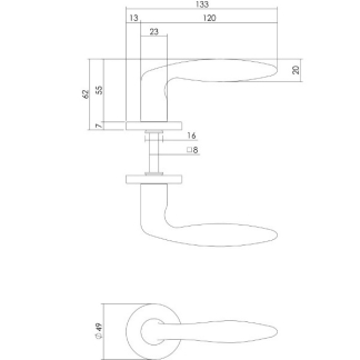 Intersteel Deurklink | Intersteel | Sigaar (Messing) 0013.019902 K010809535 - 