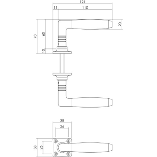 Intersteel Deurklink | Intersteel | Ton (Zamak, Nikkel) 0018.037802 K010809168 - 