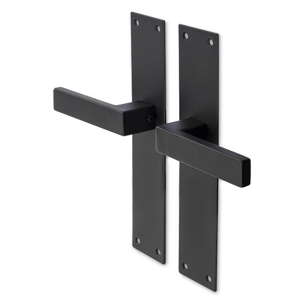 Intersteel Deurklink met blindschild | Intersteel | Amsterdam (RVS, Zwart) 0023.057111 K010808076 - 1