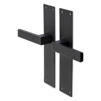 Intersteel Deurklink met blindschild | Intersteel | Amsterdam (RVS, Zwart) 0023.057111 K010808076 - 1
