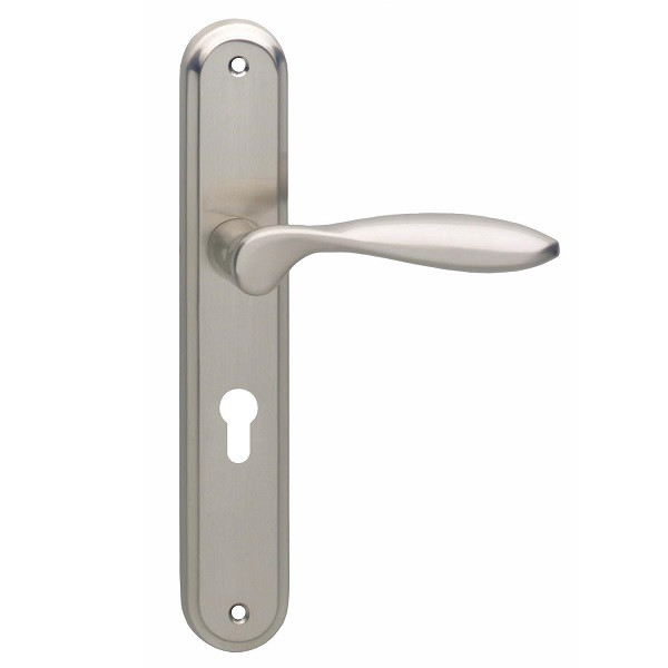 Intersteel Deurklink met cilinderschild | Intersteel | George | 55 mm (Zamak, Mat nikkel) 0019.169529 K010809594 - 1