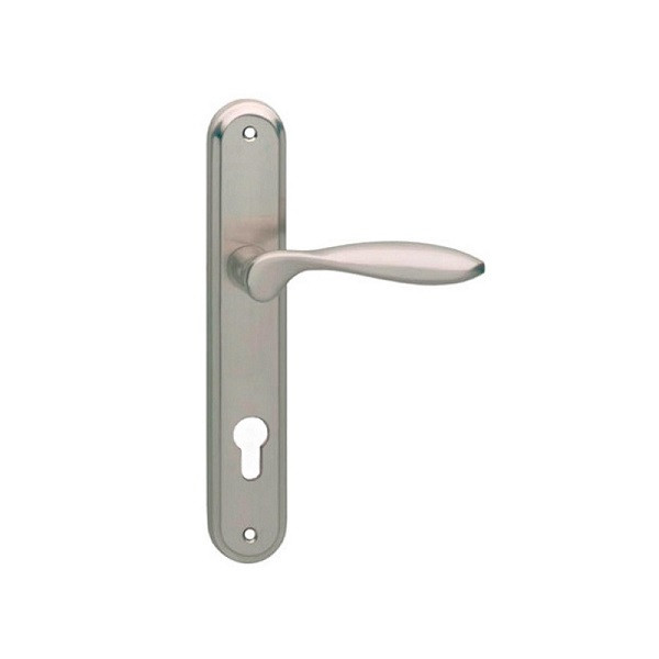 Intersteel Deurklink met cilinderschild | Intersteel | George | 72 mm (Zamak, Mat nikkel) 0019.169536 K010809595 - 1