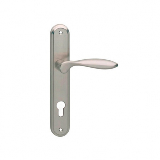 Intersteel Deurklink met cilinderschild | Intersteel | George | 72 mm (Zamak, Mat nikkel) 0019.169536 K010809595 - 1
