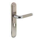 Deurklink met sleutelschild | Intersteel | Agatha | 56 mm (Zamak, Chroom)