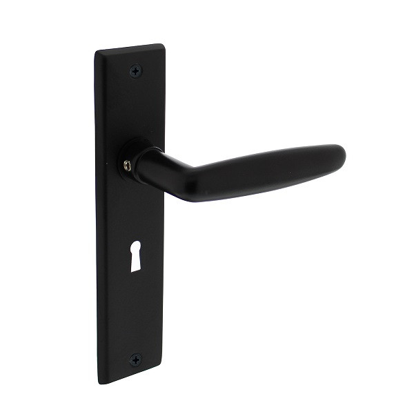 Intersteel Deurklink met sleutelschild | Intersteel | Sophie | 56 mm (Messing, Zwart) 0023.022524 K010809604 - 1