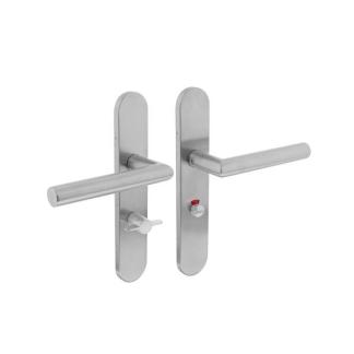 Intersteel Deurklink met wc-sluitingschild | Intersteel | 63 mm (RVS, Set) 0035.129765 K010809840 - 1
