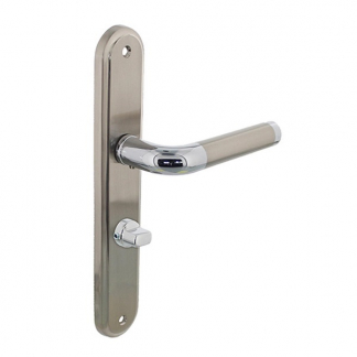 Intersteel Deurklink met wc-sluitingschild | Intersteel | Agatha | 63 mm (Zamak, Chroom) 0016.168365 K010809554 - 1