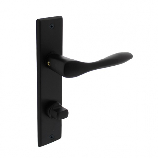 Intersteel Deurklink met wc-sluitingschild | Intersteel | Banaan | 63 mm (Messing, Zwart) 0023.020165 K010809602 - 1