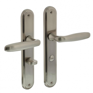 Intersteel Deurklink met wc-sluitingschild | Intersteel | Bjorn | 63 mm (Zamak, Nikkel) 0019.169265 K010809590 - 1