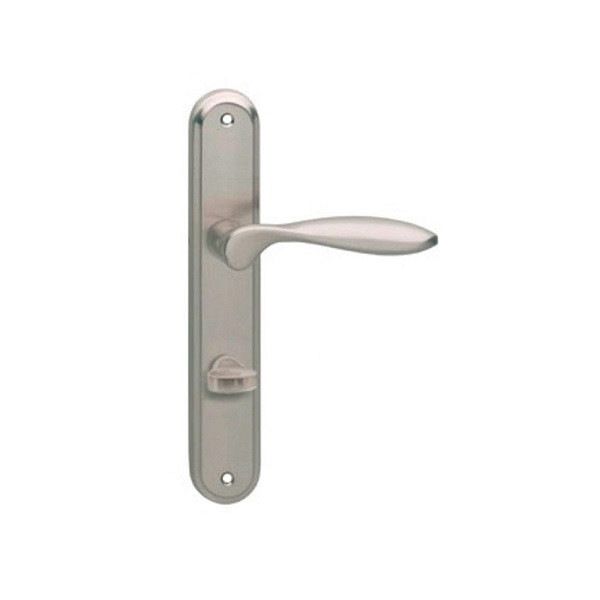 Intersteel Deurklink met wc-sluitingschild | Intersteel | George | 63 mm (Zamak, Mat nikkel) 0019.169565 K010809596 - 1