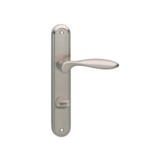 Intersteel Deurklink met wc-sluitingschild | Intersteel | George | 63 mm (Zamak, Mat nikkel) 0019.169565 K010809596 - 1