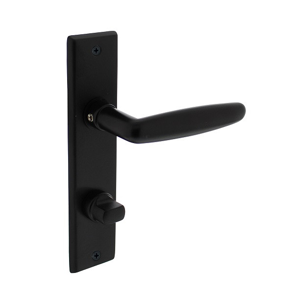 Intersteel Deurklink met wc-sluitingschild | Intersteel | Sophie | 63 mm (Messing, Zwart) 0023.022565 K010809605 - 1