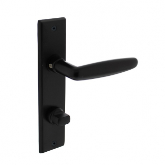 Intersteel Deurklink met wc-sluitingschild | Intersteel | Sophie | 63 mm (Messing, Zwart) 0023.022565 K010809605 - 1