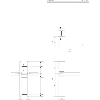 Intersteel Deurkruk met Blindschild| Intersteel | Vierkant (RVS) 0035.133711 K010809644 - 